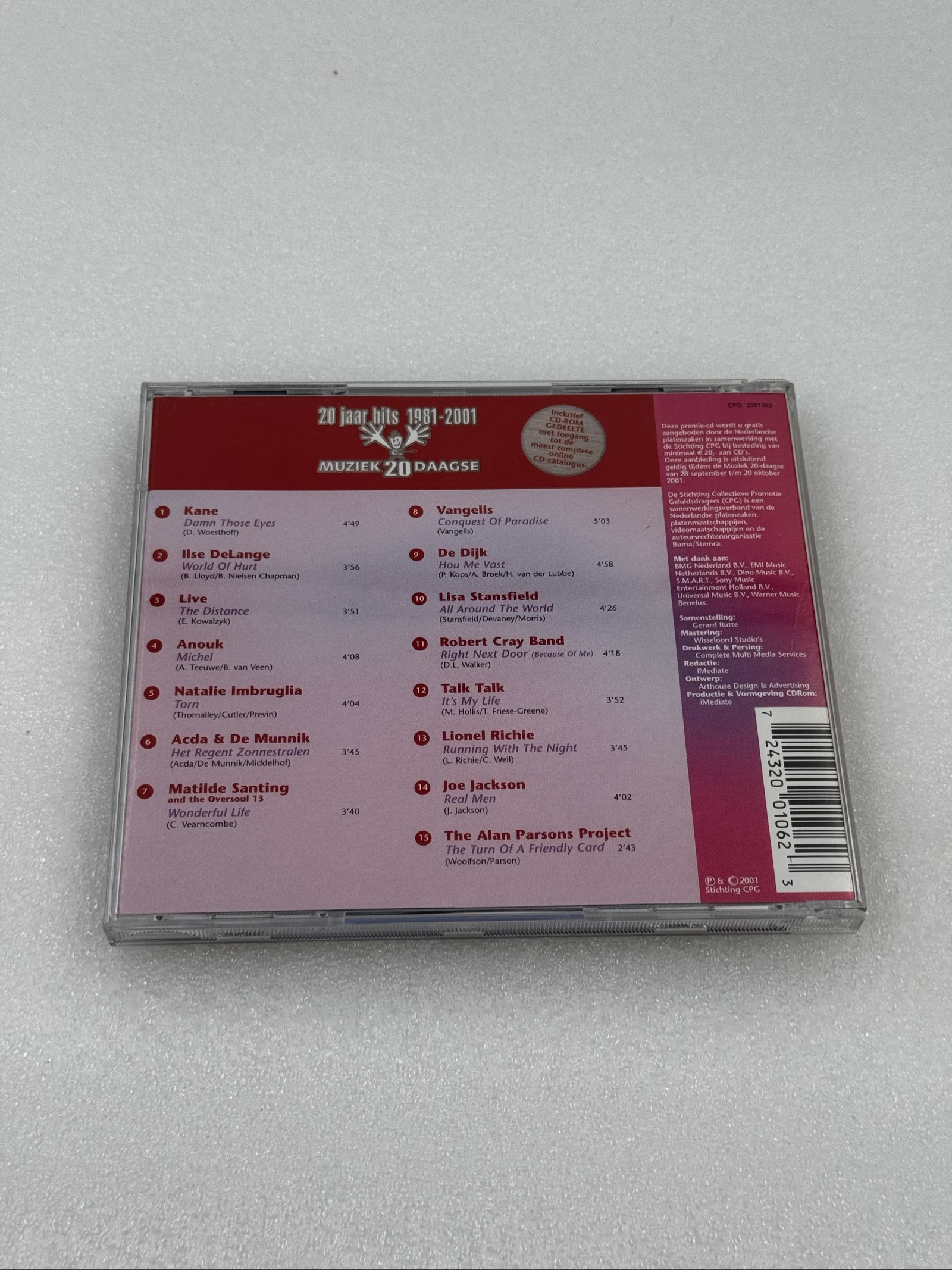 20 Jaar Hits 1981-2001 - Muziek 20 Daagse CD – photo 2